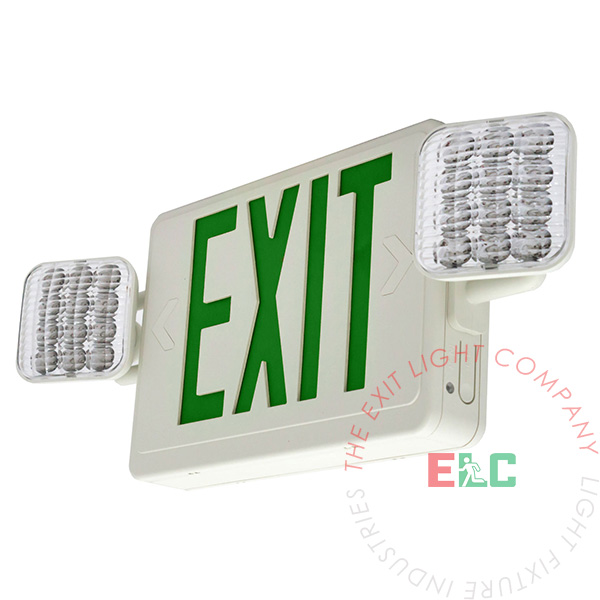 Exit Lights, Exit Sign/Emergency Light Combos Exit Light Co.