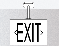 Pendant Mount Exit Sign