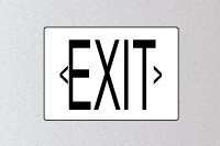 Wall Mount Exit Sign