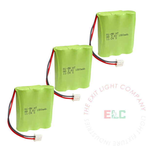 Ni-MH Battery | AA 3.6V 1800mAh - 1x3 Flat | 3 Pack