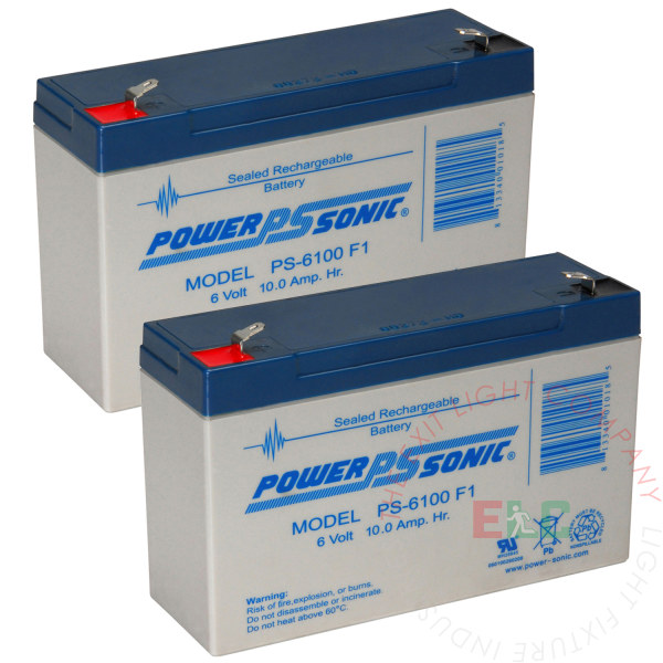 SLA Battery | 6V 10Ah | 2 Pack
