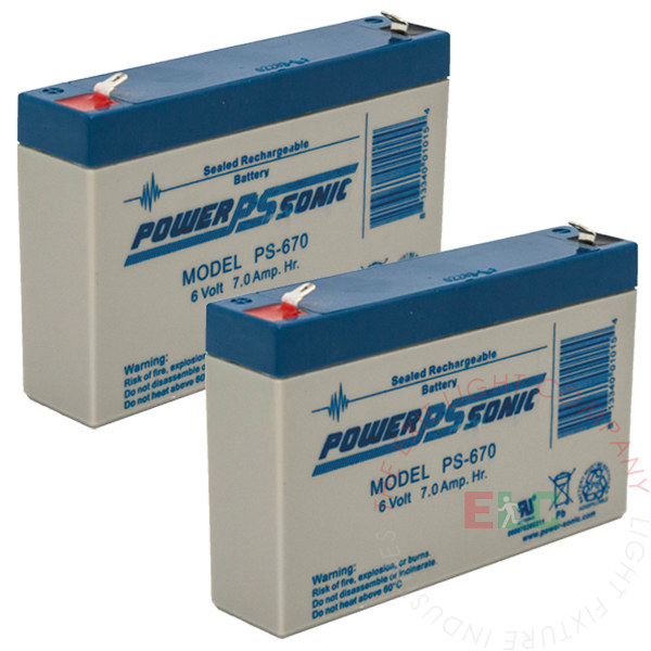 SLA Battery | 6V 7Ah | 2 Pack