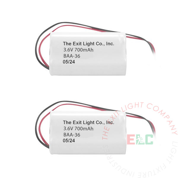 NiCad Battery | AA 3.6V 700mAh | 1x3 Triangle | 2 Pack