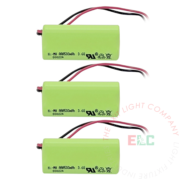 NiCAD Batteries | BAA-36-NM-3 | Exit Light Co.