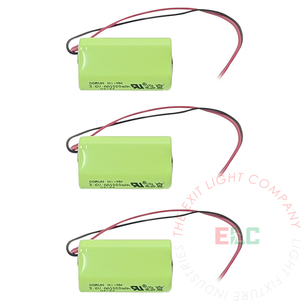 NiCAD Batteries | BAA-3610-NM-3 | Exit Light Co.