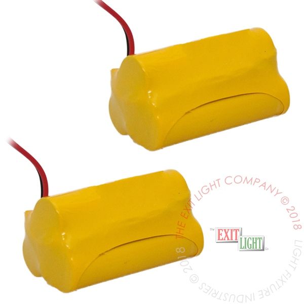 Battery AA NiCad 3.6V 900mAh - 1x3 Triangle (2 Per Pack)