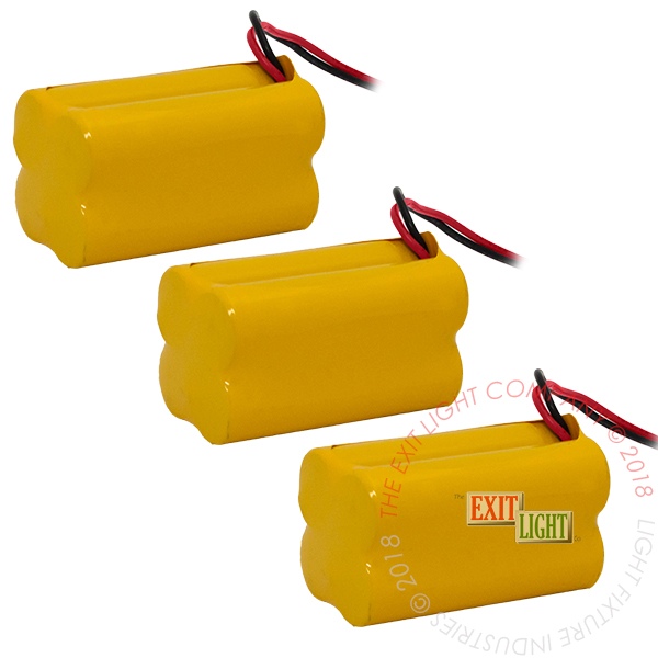 Battery AA NiCad 4.8V 700mAh (3 Per Pack)