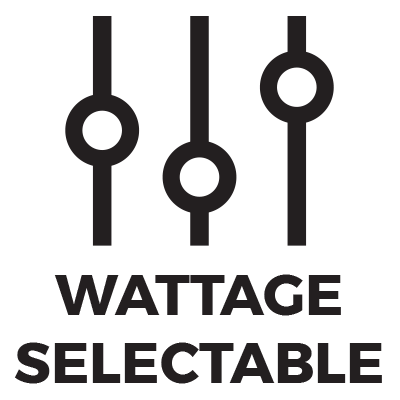 Wattage Selectable