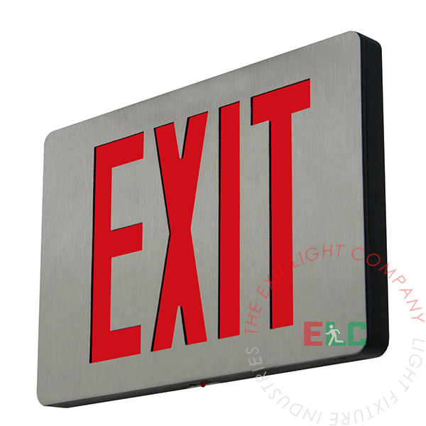 Cast Aluminum Exit Sign LED Light Red Hubbell Dmx1rabba Single Face for sale online 