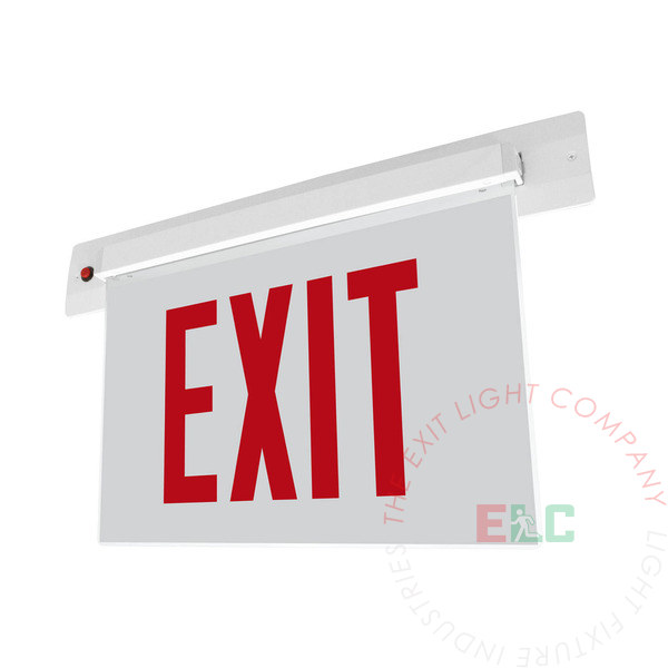Chicago Approved Recessed Edge Lit Exit Sign | EXIT and STAIRS