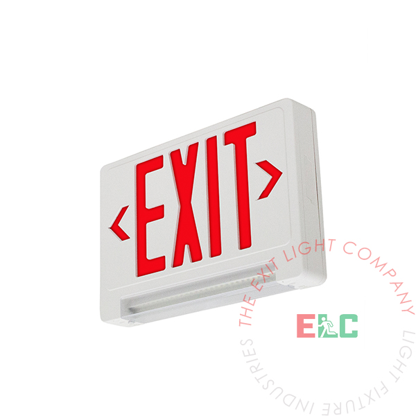 LED Exit Sign and Emergency light combination Energy saving design 120 277VAC 