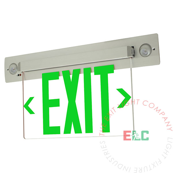 LED HANGING EMERGENCY EXIT SIGN LIGHT SURFACE MOUNTED OVERDOOR FIRE EXIT LIGHT