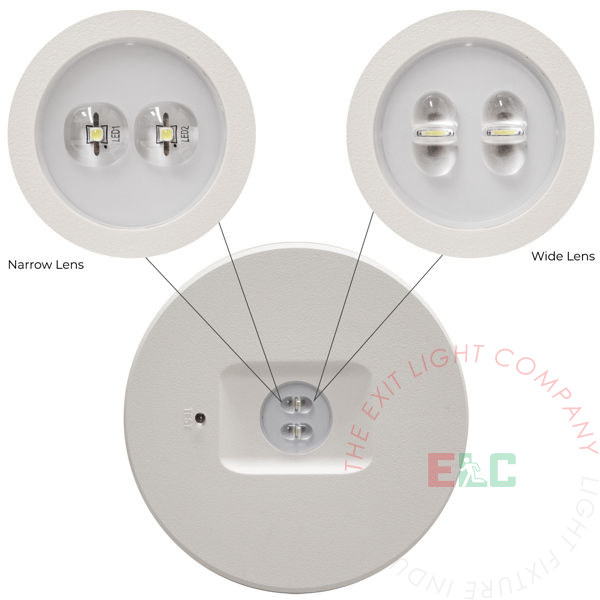 LED  Recessed EL-ARM Architectural Emergency Light 950 lumens | Ceiling Mount | 75' Light Spread