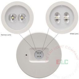 LED  Recessed EL-ARM Architectural Emergency Light 950 lumens | Ceiling Mount | 75' Light Spread