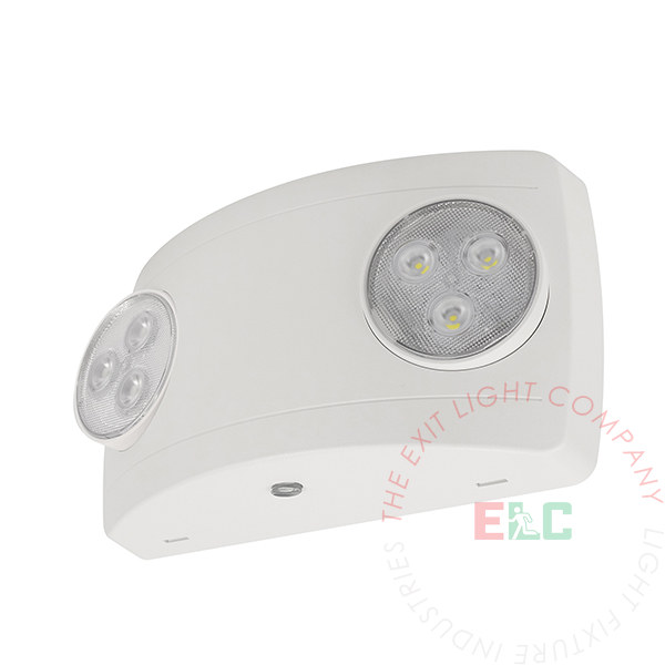 Contemporary LED Emergency Light | White Housing | 220 Lumen