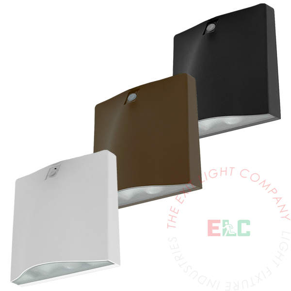 Compact IP65 Rated Wall Light | 600 Lumens | 5000K Photocell and Emergency Backup
