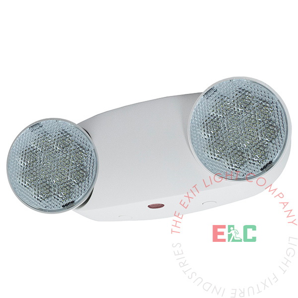 Emergency Exit Lighting Fixtures with 2 LED Heads and Back Up Batteries US Standard Emergency Light 6-Pack