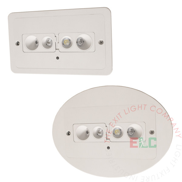LED Recessed EL-RPLED Architectural  Emergency Light 396 Lumens | Ceiling Mount | 50' Light Spread
