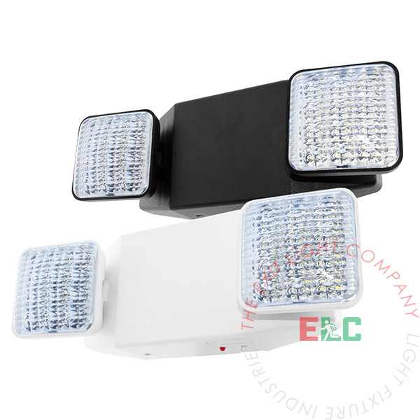 Standard Bright LED Emergency Light - White or Black Housing