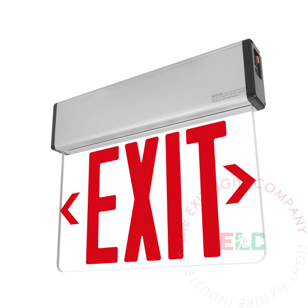 Edge Lit Exit Signs | ELSM-R | Exit Light Co.