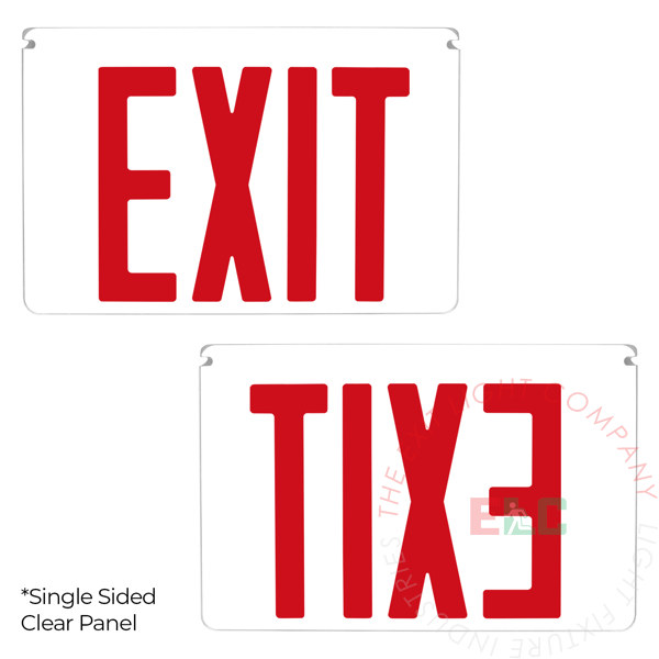 Edge Lit Exit Signs | ELRT-FP | Exit Light Co.