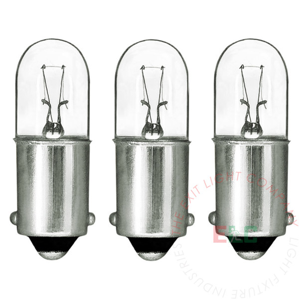 Lamp 47 - 6.3 Volt 9 Watt, single contact bayonet base (3 bulbs per pkg)