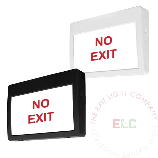 LED Custom Text Sign | Square Thermoplastic Housing | Single or Double Sided | NO EXIT