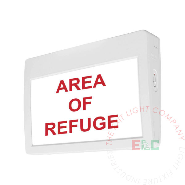 Custom Exit Signs | EX-CU-AREA-OF-REFUGE | Exit Light Co.