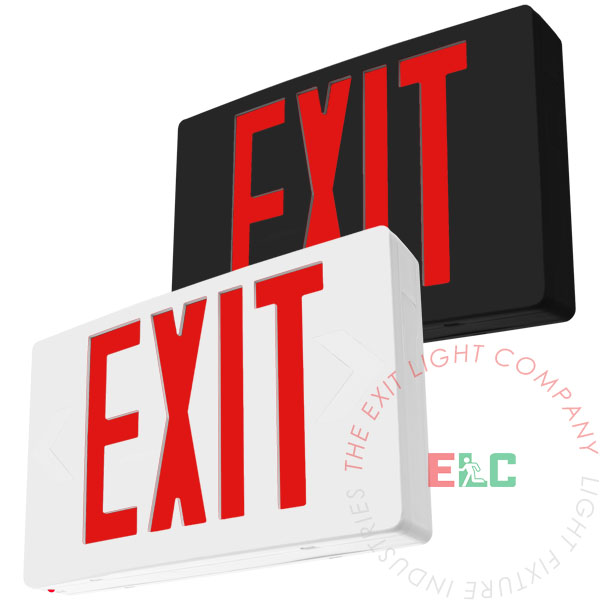 Details about   TCP 27L98 Red LED Steel Battery Back-Up Exit Sign 