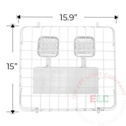 Wire Guard Large Units | 10-Gauge Steel | Conduit Friendly | Powder Coated | Vertical