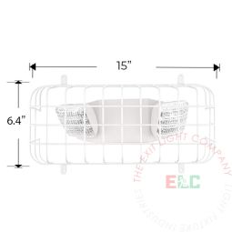 Wire Guard for Emergency Lights | 10-Gauge Steel | Conduit Friendly | Powder Coated
