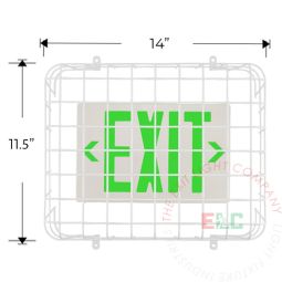 Wire Guard for Exit Signs | 10-Gauge Steel | Conduit Friendly | Powder Coated