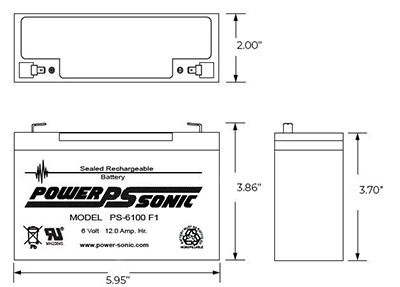 BATERÍA 6V/200AH - 950 CCA - GEL EXIDE EQUIPMENT ES1100-6