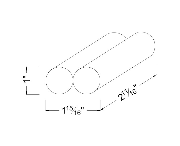 LiFePO4 Battery | 6.4V 3200mAh 1x2 Inline| 3 Pack Dimensions