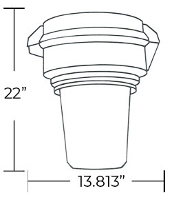 Light Fixture | Unilamp | Hazardous Class 1 Div 2 (w/ Emergency Light Option) | 1-2 Week Lead Time Dimensions