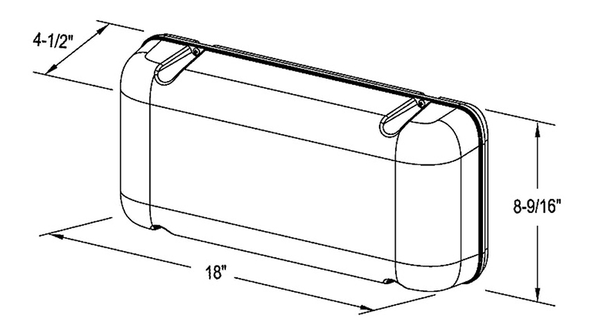 Large Weather Proof Vandal Resistant Polycarbonate Shield | IP65 Rated | NEMA 4X Rated Dimensions